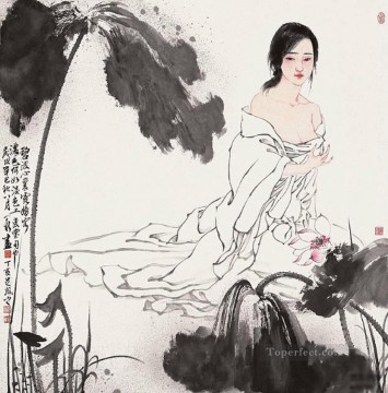 Zhou Yixin 1 アンティーク中国製 Oil Paintings